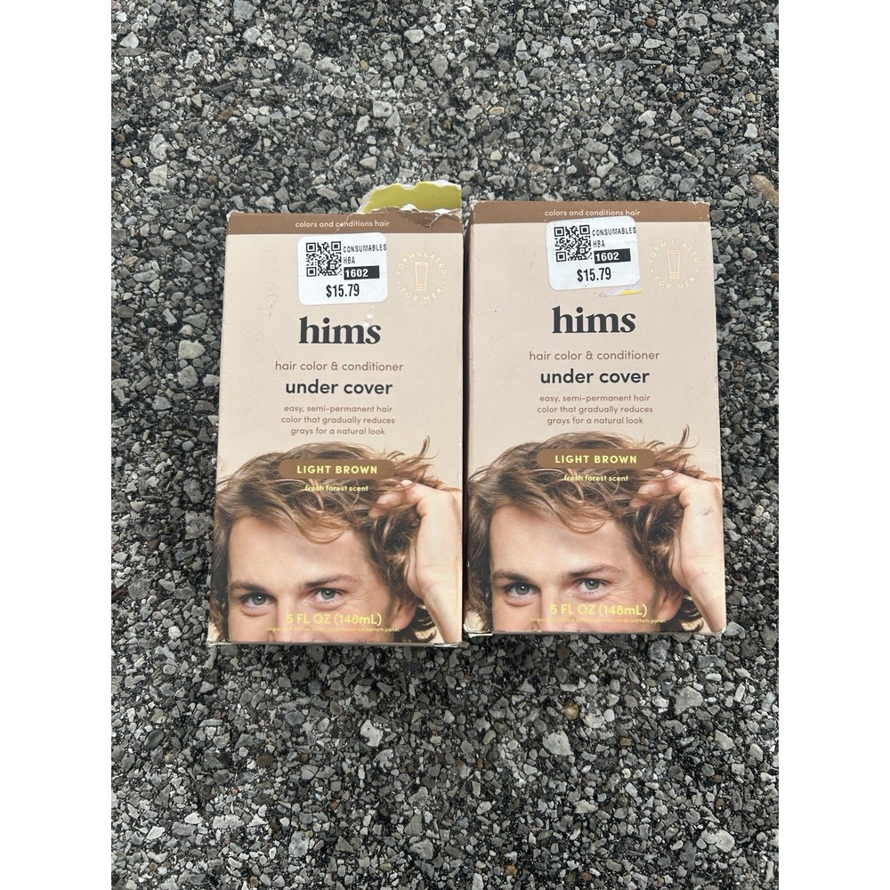 Hims Hair Color and Conditioner Under Cover Light Brown 5fl oz, 2pk, Brand New